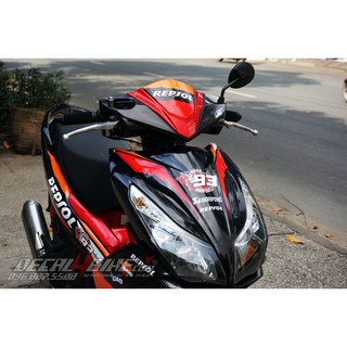 [D4B-Tem chuẩn xịn] Tem trùm xe Air Blade 125 Repsol