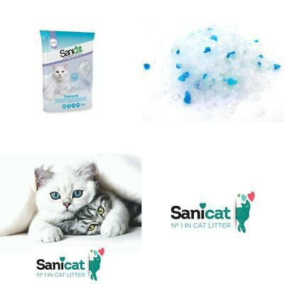 Cát thủy tinh vệ sinh cho mèo Sanicat Diamond Slilica Gel 5lit