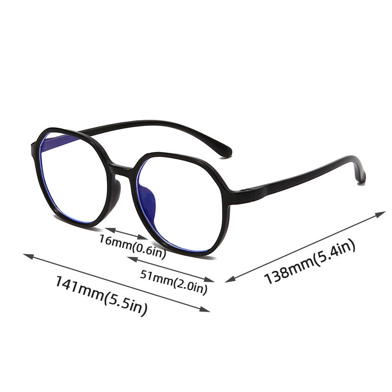 Mắt Kính Gọng Vuông Bằng Nhựa Trong Suốt Chống Ánh Sáng Xanh Thời Trang Cho Nữ
