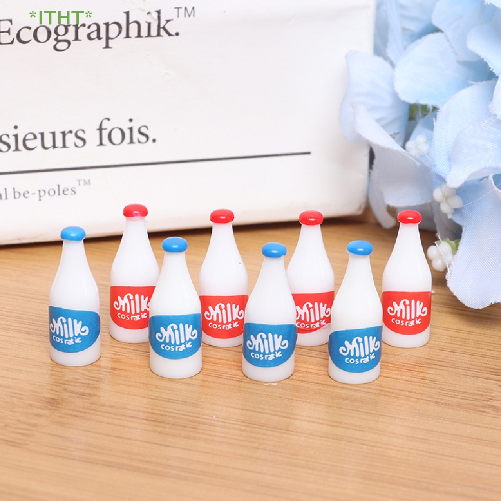 Bộ 4 Hộp Sữa Đồ Chơi Búp Bê Cỡ 1 / 12 Mới