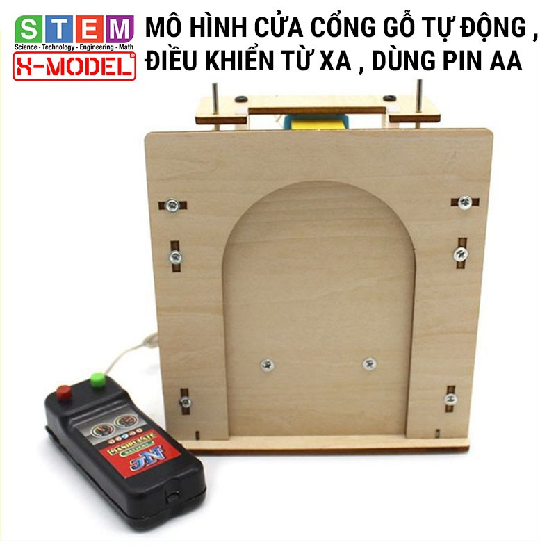 Đồ chơi sáng tạo STEM Cổng gỗ điều khiển X-MODEL ST14 cho bé, Đồ chơi trẻ em DIY [Do it Yourself] |Giáo dục STEM, STEAM