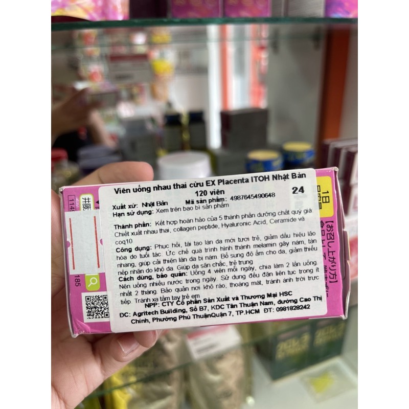 Viên uống nhau thai cừu EX placenta ITOH Nhật Bản 120v | Thế Giới Skin Care