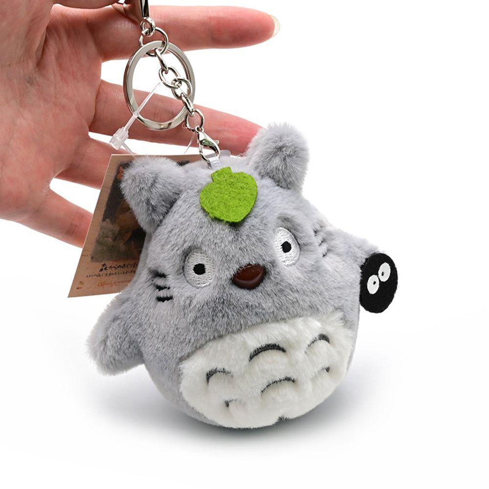 Đồ chơi nhồi bông Hình Totoro 10cm Màu Xám &amp; Xanh Dương Dễ Thương