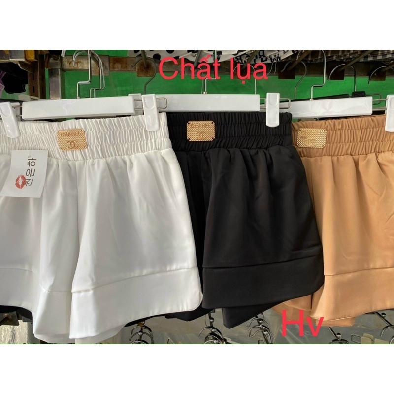 Quần short cạp chun logo hàng việt