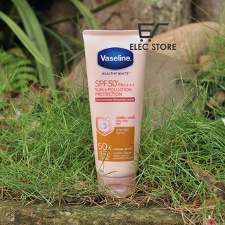 KEM DƯỠNG THỂ VASELINE HEALTHY WHITE SPF50+ PA++++ SUN +POLLUTION PROTECTION 180ml