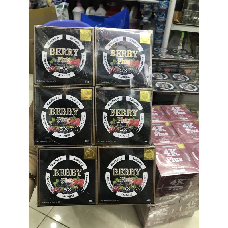 Kem Berry plus 5x Thái Lan mẫu mới có tem góc