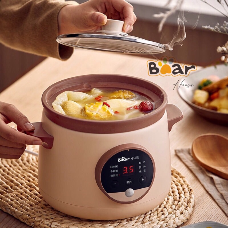 NỒI HẦM CHẬM ĐA NĂNG BEAR E15H1 DUNG TÍCH 1.5L MỚI