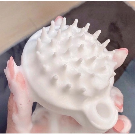 Lược gội đầu Silicon Muji, Lược gội mát xa da đầu, ngăn ngừa gãy rụng tóc - hàng Nhật chính hãng DC25