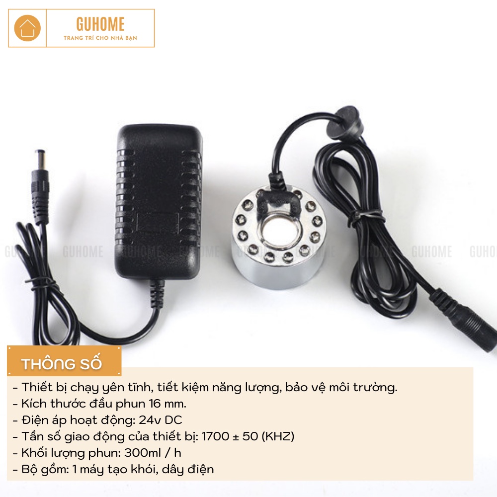 Máy tạo khói hồ cá mini phun sương - Nguồn adapter