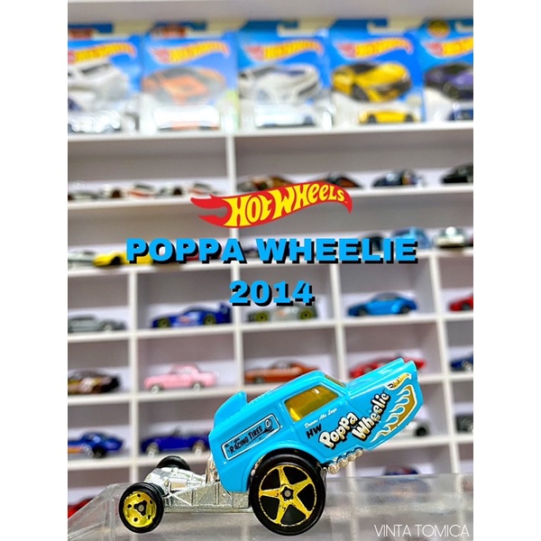 Xe Mô Hình Hot Wheels Không Hộp Poppa Wheelie 2014 Tỉ Lệ 1:64