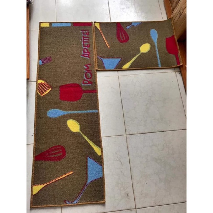 hàng mới Thảm nhà bếp KT 120cmx40 và 60x40cm có thể giao họa tiết ngẫu nhiên (ảnh thật sp)