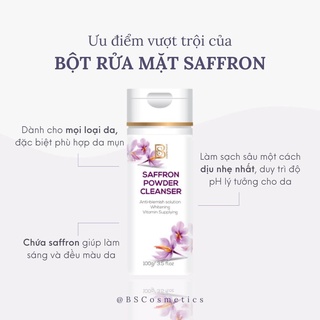 Bột rửa mặt saffron Tây Á