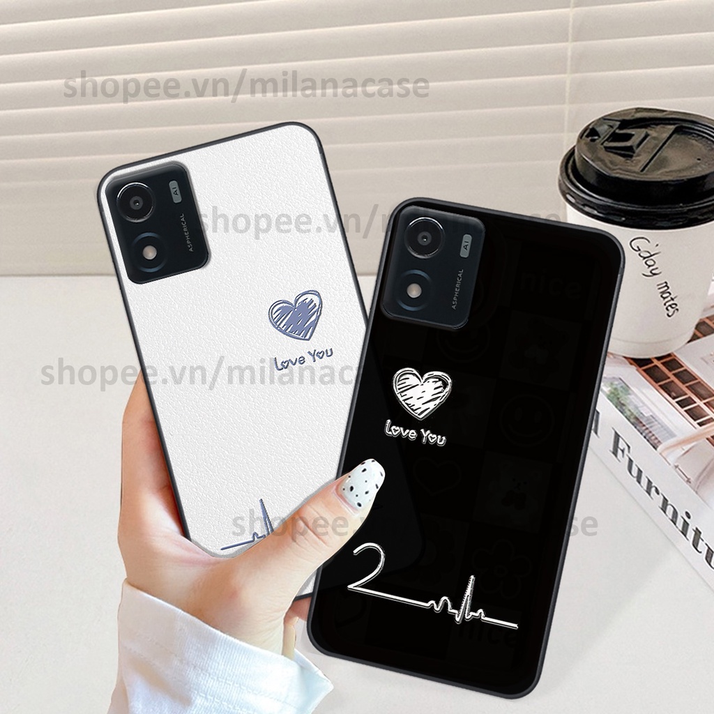 Ốp Vivo Y01 in hình caro trái tim siêu đẹp, siêu nét đầy phong cách cá tính