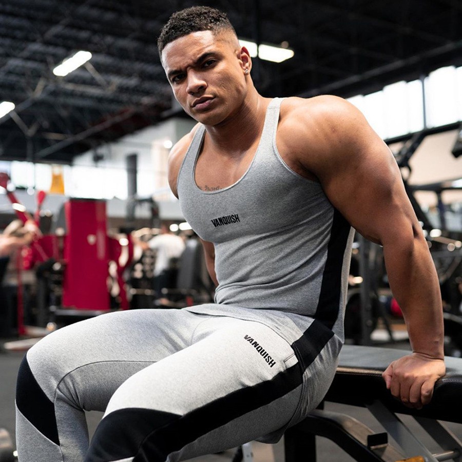 Áo Ba Lỗ Thể Thao Bằng Cotton Thoáng Khí Cho Nam