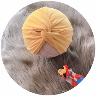 Mũ alibaba cho bé ( turban vải mẫu chéo 5-10kg)