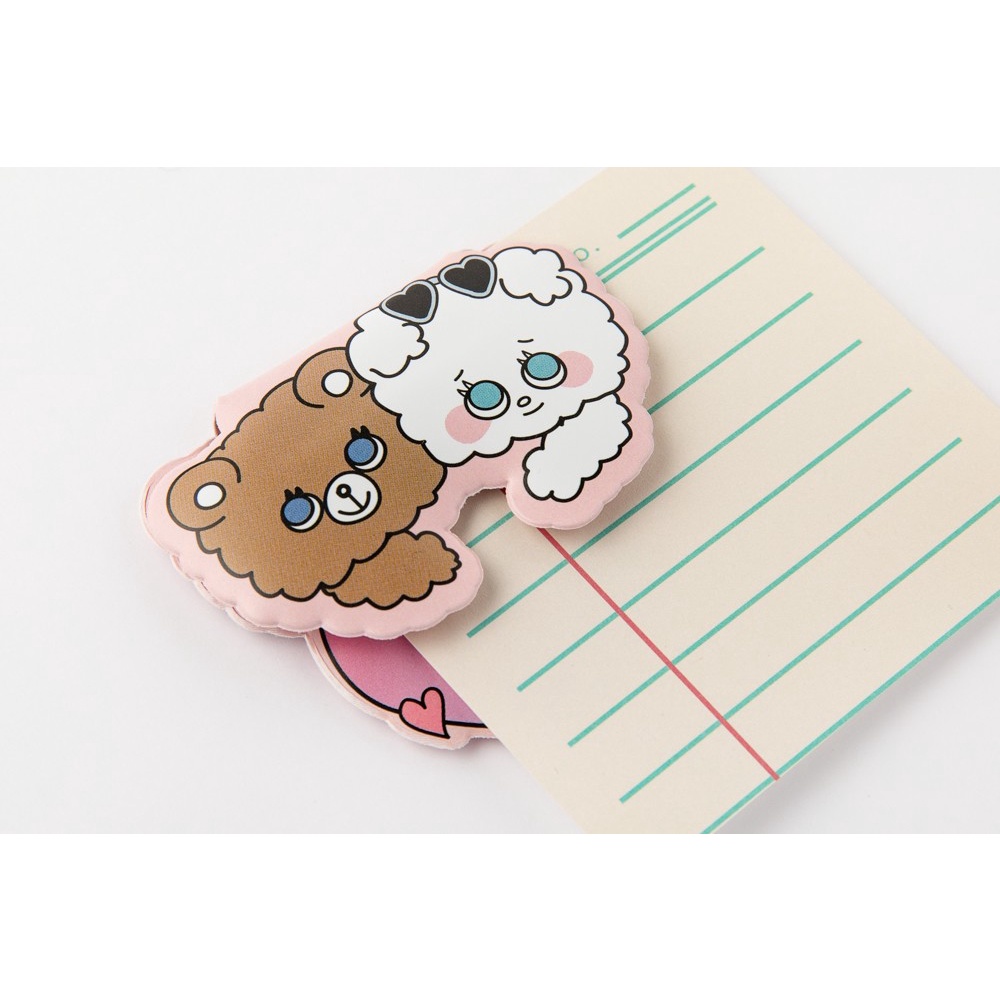 Kẹp Nam Châm ARTBOX Hàn Quốc Hình Bichon Và Trái Tim Dễ Thương Tiện Dụng