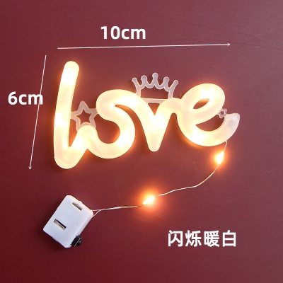 Đèn led / FIREFLY LIGHT trang trí chữ LOVE, BABY nhiều chế độ nháy