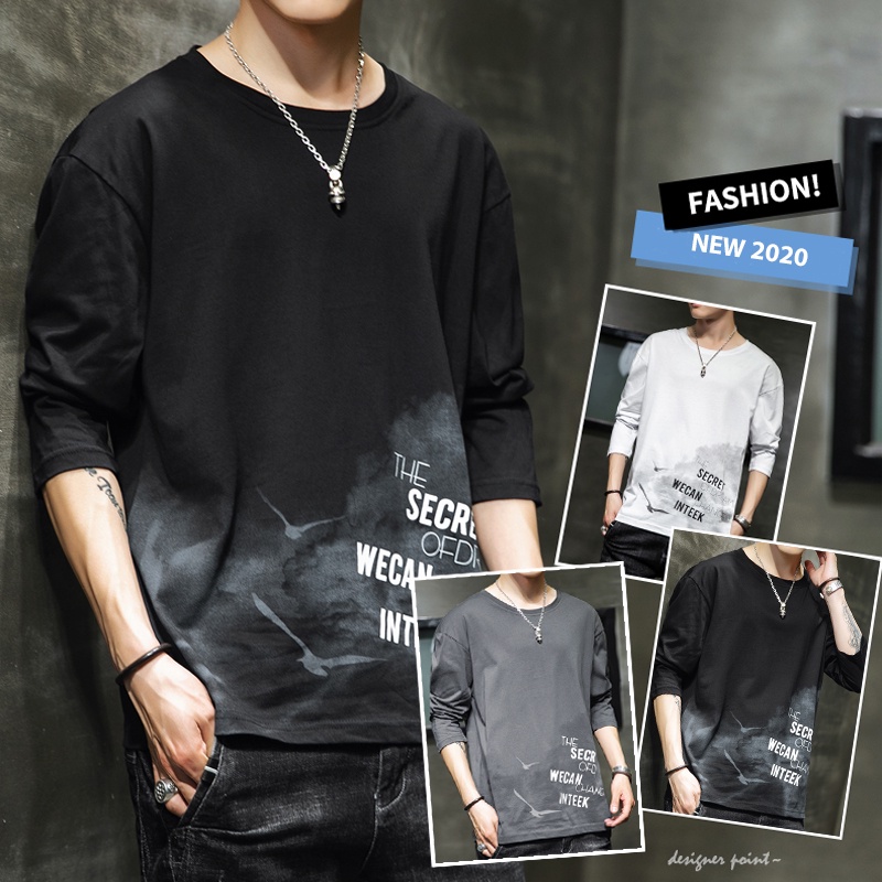 Áo thun nam dài tay TFUN mã TT56-W, áo thu đông nam vải thun co giãn mềm mịn mang phong cách Hàn Quốc cao cấp