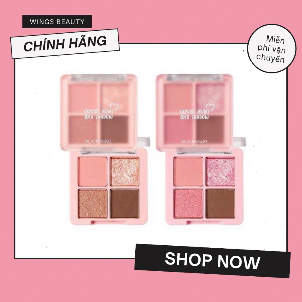 BLACK ROUGE - Bảng mắt Crystal Heart Lock Shadow