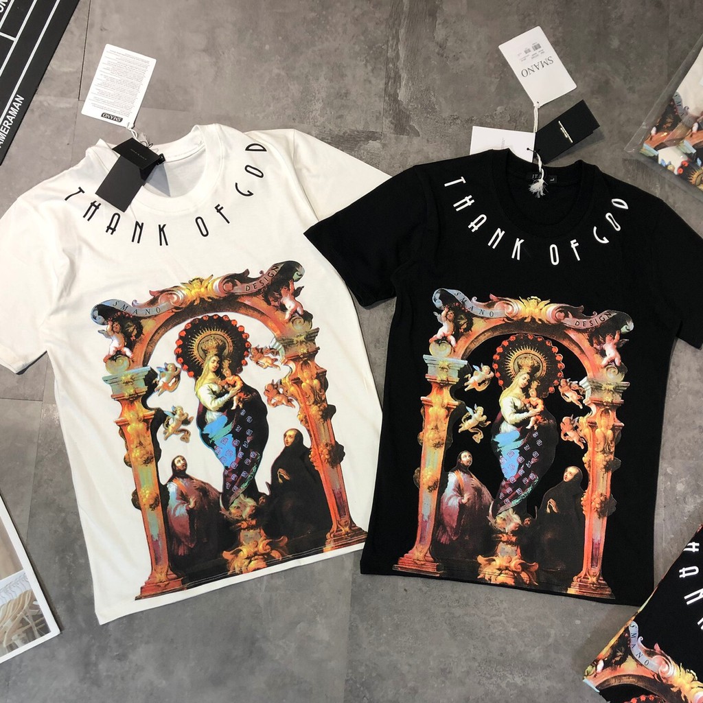 Áo Thun Unisex, Áo Phông Nam Nữ Hình 3D Đức Mẹ Chất Liệu Thun Cotton Thoáng Mát - AC99 - Shopmens | BigBuy360 - bigbuy360.vn