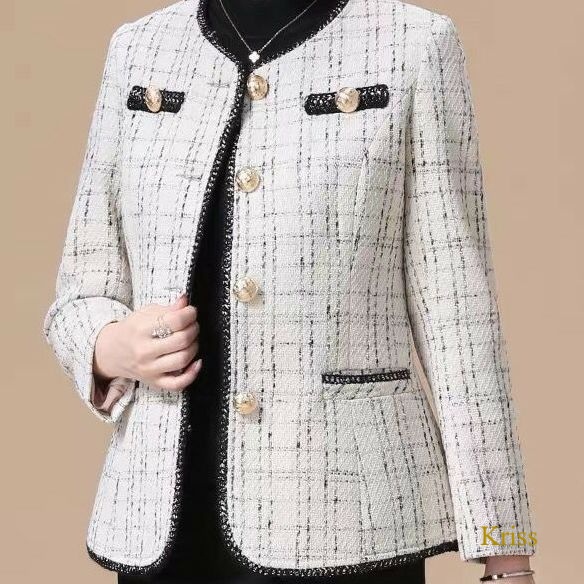 Áo khoác thiết kế mới thời trang xuân thu cho phụ nữ trung niên 50 tuổi