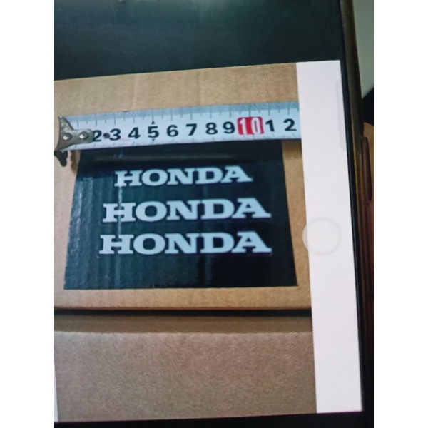 Bộ tem dán 3 chữ honda màu trắng