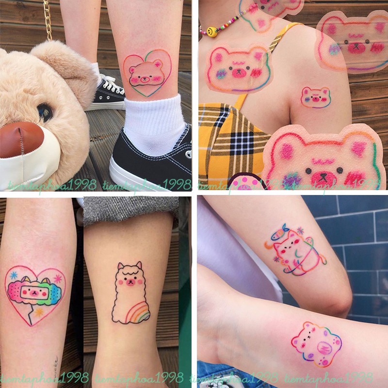 Hãy cùng Rainbow Animal tô điểm cho cuộc sống của bạn với những hình xăm mini tattoo dán trang trí. Chất liệu bền và chống thấm nước sẽ khiến cho bạn yên tâm sử dụng cả khi đi bơi hoặc đi ra ngoài.