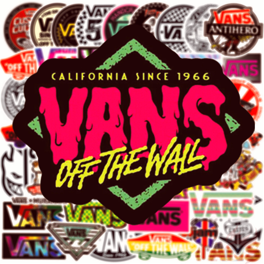 ❉ Vans - Series 03 HipHop Fashion Brand Logo Stickers ❉ 50Pcs/Set Fans Collection Harajuku DIY Fashion Luggage Laptop Skateboard Doodle Decals Stickers