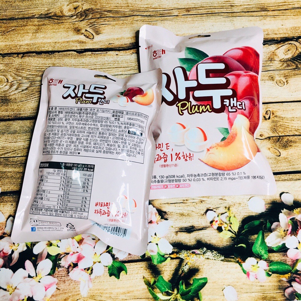 Kẹo ngậm vị mận đào Hàn Quốc HAITAI