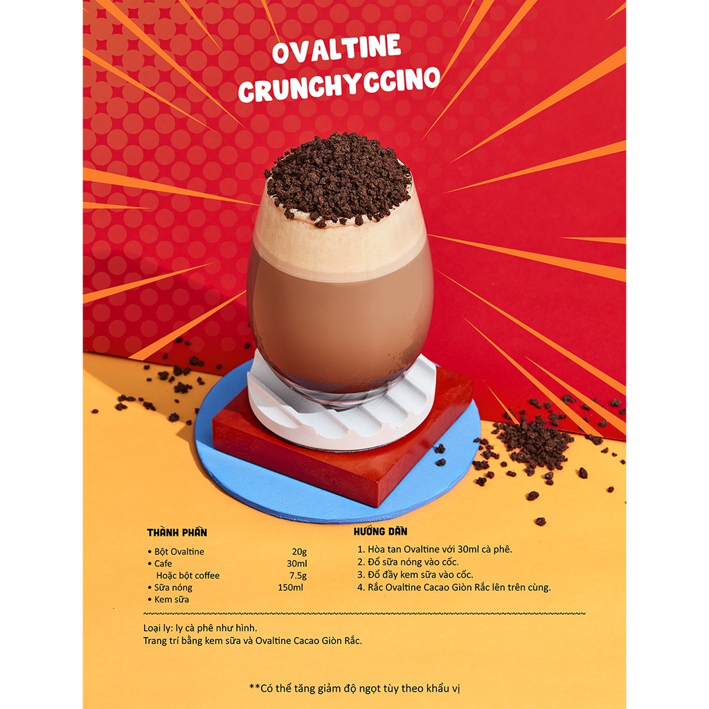 Bột thức uống lúa mạch vị chocolate Ovaltine hộp 285g