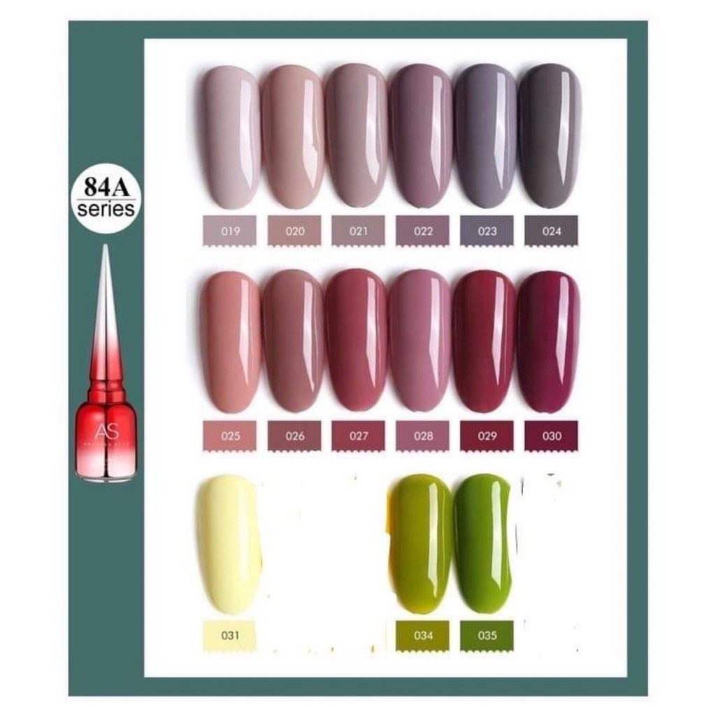 Set sơn AS đỏ 84 màu cao cấp (84A) Màu 19~36