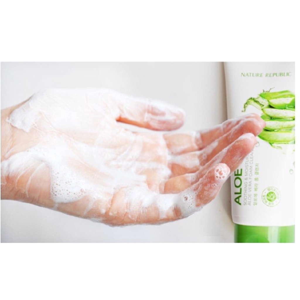 Sữa Rửa Mặt Nature Republic Soothing & Moisture Aloe Vera Foam Cleanser 150ml