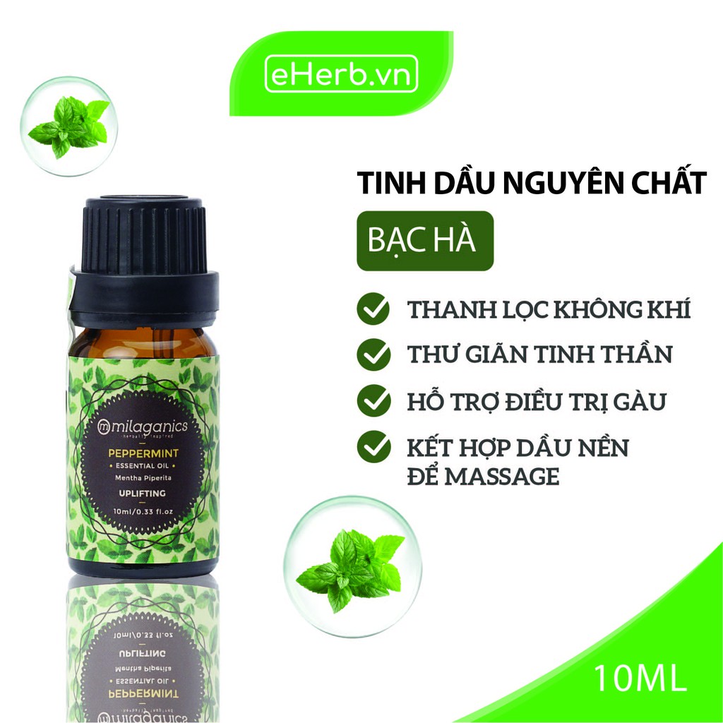 [TRỢ GIÁ] Tinh Dầu Thiên Nhiên Milaganics 10ml | Tự chọn mùi | Có kiểm nghiệm COA