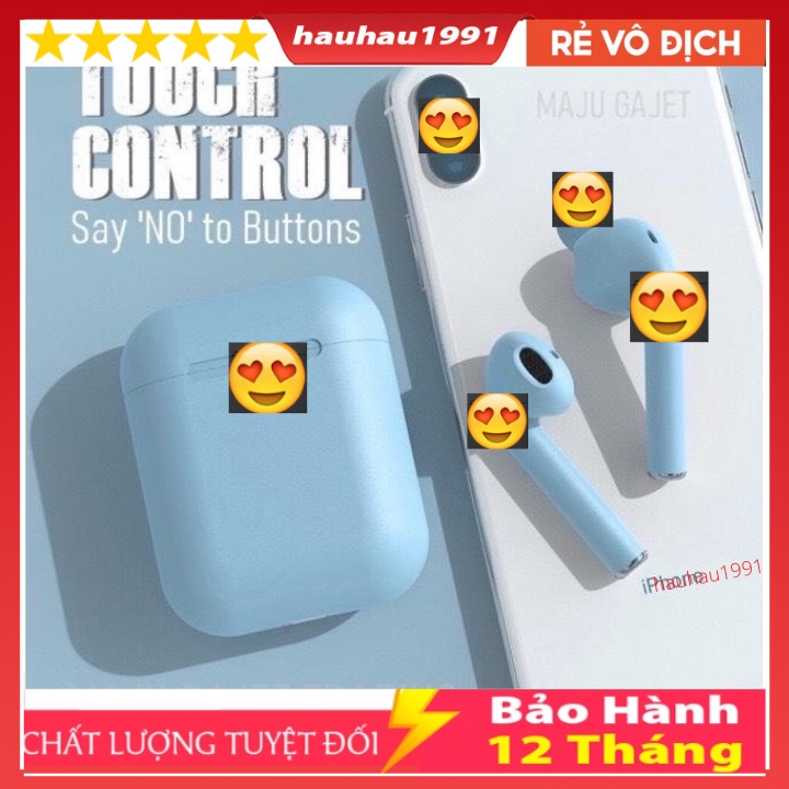 Tai Nghe Bluetooth Không Dây i12 inpods12 TWS 5.0 Âm Thanh HIFI, Cửa Sổ Tự Động Kết Nối, Hỗ Trợ Androi Và Ios