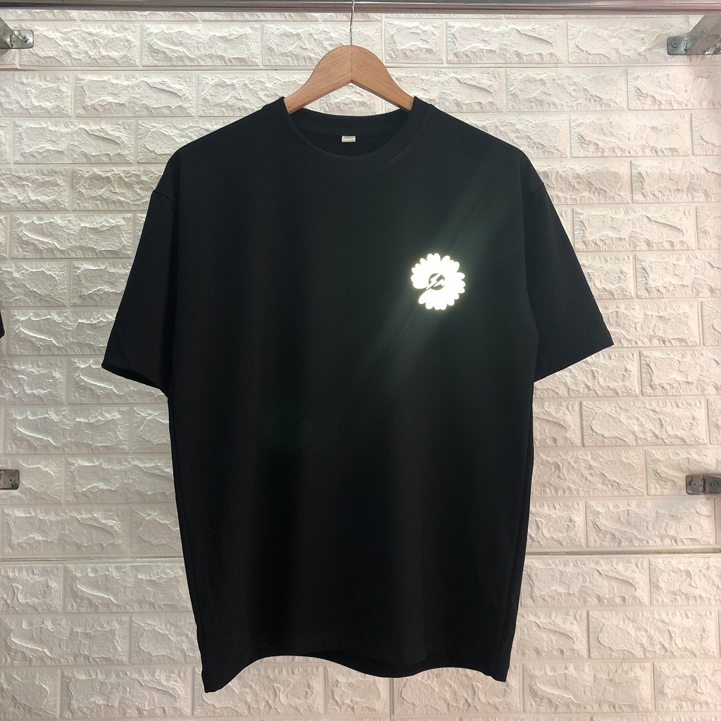 Áo Thun Phản Quang Hoa Cúc sấm sét Cotton 75%, Form rộng Unisex, nam nữ Đẹp Ken T-Shirt. | BigBuy360 - bigbuy360.vn