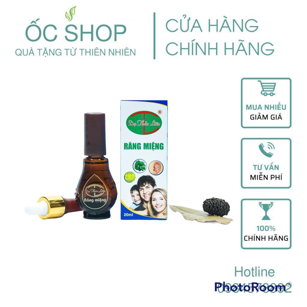 Tinh Dầu Răng Miệng - Dạ Thảo Liên Hỗ Trợ Trị Hôi Miệng, Sâu Răng, Viêm Lợi