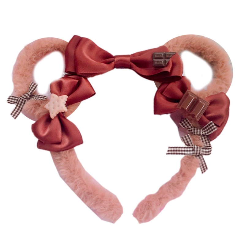 Băng Đô Tai Gấu Bông Phong Cách Lolita Đáng Yêu