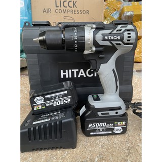 Máy khoan pin hitachi 198vf động cơ không chổi than 13ly kim loại bắn tôn , khoan tường...