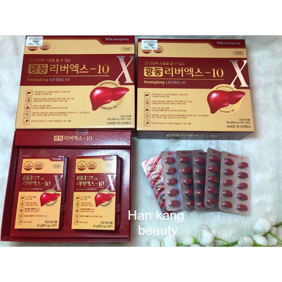 Bổ gan Kwangdong LiverX 10 Hàn Quốc, hộp 120 viên | BigBuy360 - bigbuy360.vn
