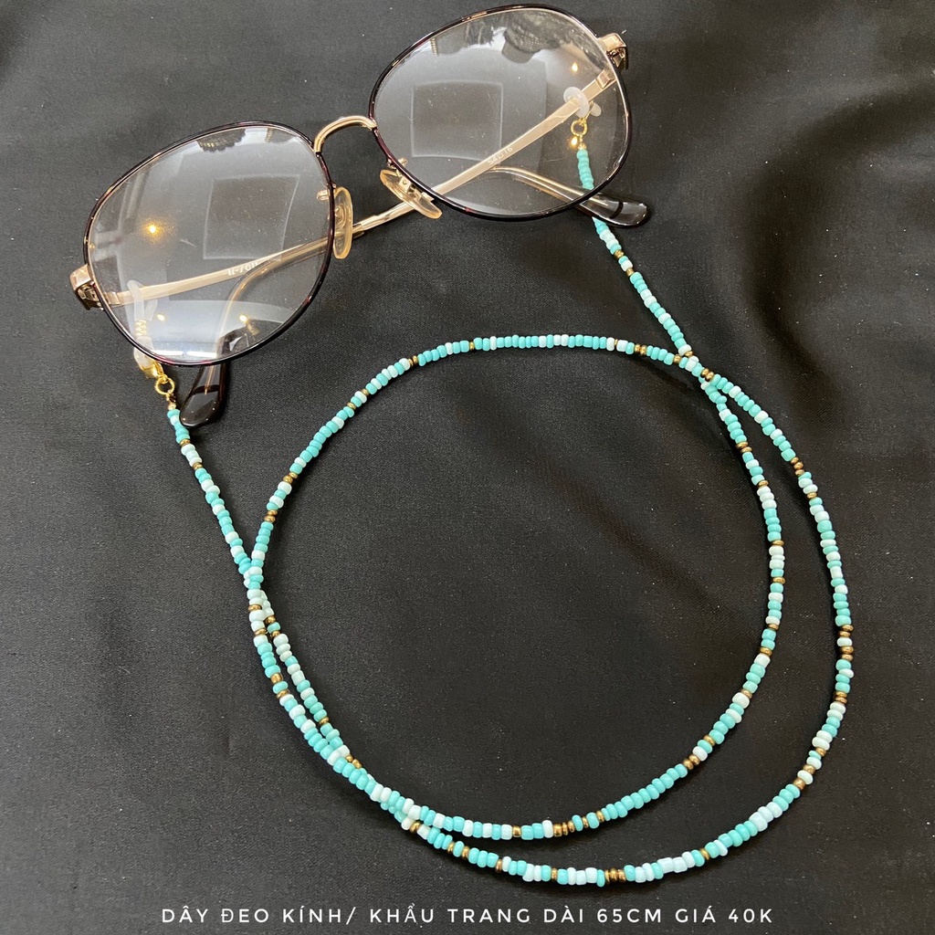 Dây đeo kính / dây đeo khẩu trang hạt cườm nhiều màu