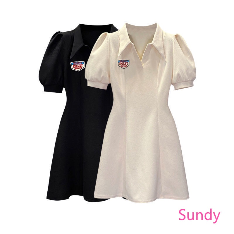 Đầm Polo Plus Size Tay Phồng Thời Trang Mùa Hè Cho Nữ