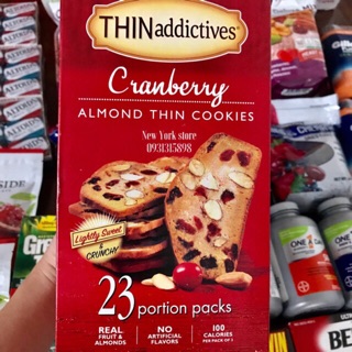 Bánh Thin addictives Cranberry cookies mỏng 575g, date 9-20