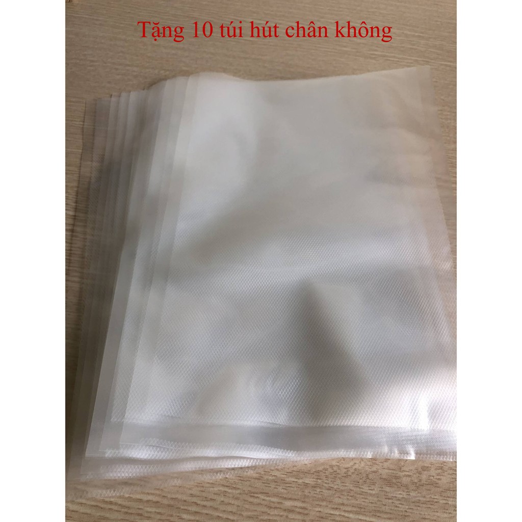 (Tặng 10 túi) Máy hút chân không thực phẩm Vacuum Sealer bảo quản thực phẩm tiện lợi, hút khỏe, hết khí