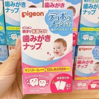 Giấy lau vệ sinh răng miệng Pigeon cho bé 42 tờ