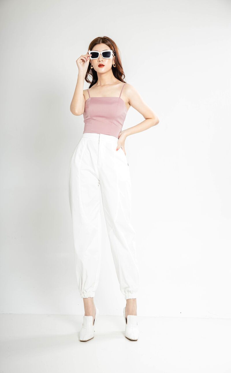 CCHAT Quần baggy gió chun gấu