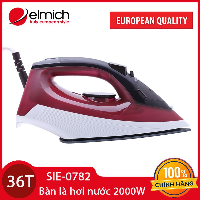 Bàn là hơi nước Elmich SIE-0782 công suất 2000W bảo hành chính hãng 36 tháng