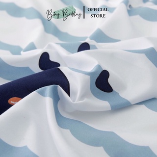 Bộ Chăn Ga Gối Cotton Poly Cá Heo