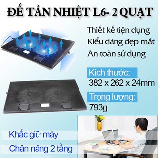 Đế tản nhiệt laptop COOLING PAD L6