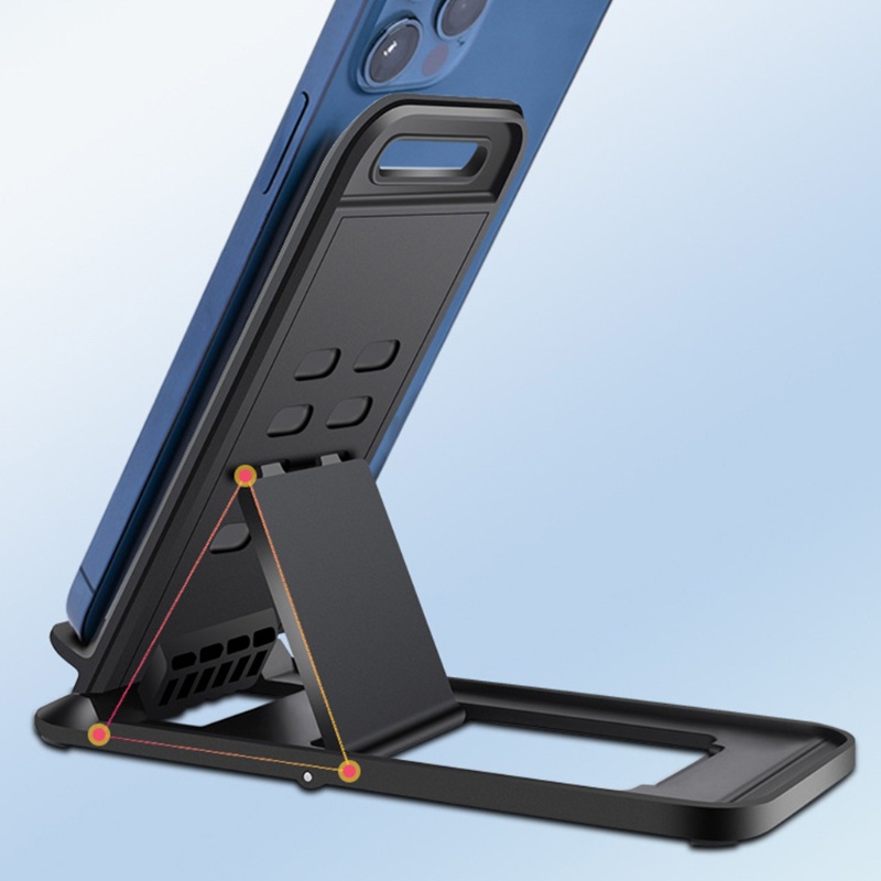 Giá Đỡ Điện Thoại Mini Màu Trắng / Đen Có Thể Gấp Gọn Tiện Dụng