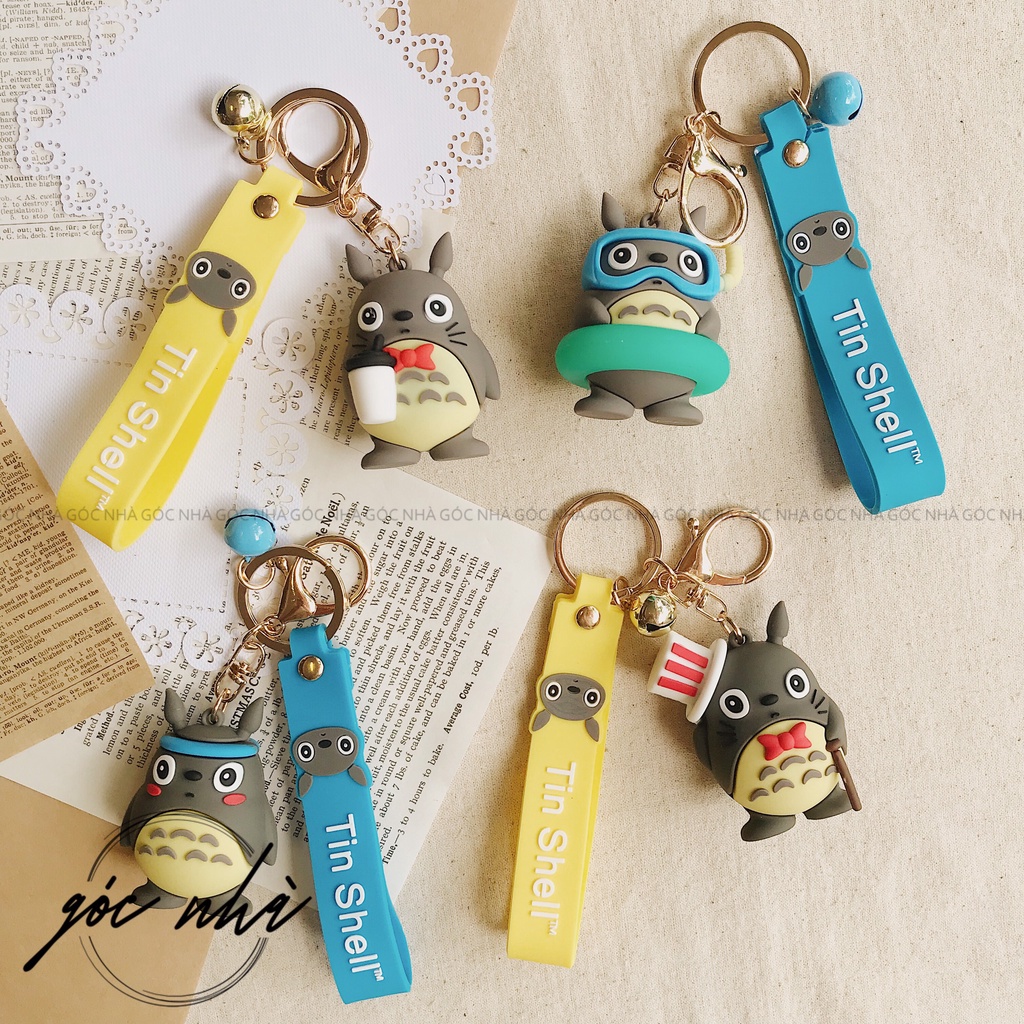 Móc khoá cao cấp hoạt hình Doraemon Totoro Gấu dễ thương nhựa xịn dùng cho xe máy xe oto làm quà tặng  Góc Nhà